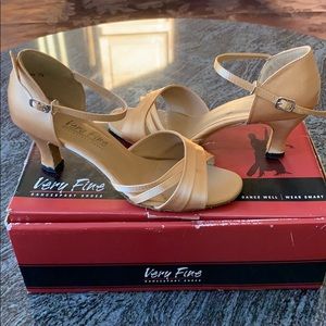 Women’s gold dancing shoes